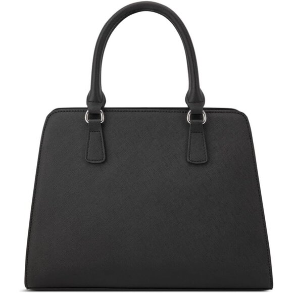 Stylish Cally Satchel - Black Handbag with Roomy Interior & Magnetic Fastening - Picture 3 of 5
